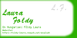 laura foldy business card
