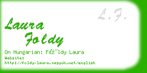 laura foldy business card